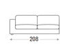 Scheme Sofa REY Primafila Book RY04400 Contemporary / Modern