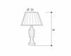 Scheme Table lamp Laudarte Leone Aliotti ABV 1320 Classical / Historical 