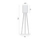 Scheme Floor lamp Grupo B.Lux Deco JACKIE Floor lamps Contemporary / Modern