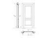 Scheme Wooden door DONATELLO 1114/Q 12 brown Scheme Wooden door DONATELLO New design porte 400 1114/Q 12 Classical / Historical