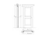 Scheme Wooden door Verrocchio 1112/Q 1 brown Scheme Wooden door Verrocchio New design porte 400 1112/Q 1 Classical / Historical