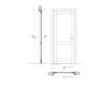 Scheme Wooden door Cortona 304/1 brown Scheme Wooden door Cortona New design porte 600 304/1 Classical / Historical