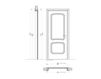 Scheme Wooden door  Villa La Rotonda New design porte 700 762/QQ/E Classical / Historical 