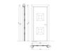 Scheme Wooden door  Mondrian New design porte 500 914/QQ/08 Classical / Historical 
