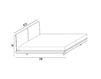 Scheme Bed FRANCIS 2 Giellesse Beds BF215L/L Contemporary / Modern