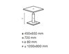 Scheme Table base 257 Silver Scheme Table base Forti Giorgio 2014 257 Contemporary / Modern