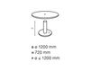 Scheme Table base Forti Giorgio 2014 820 Contemporary / Modern
