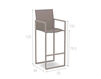 Scheme Bar stool NINIX Royal Botania 2014 NNX 43 TZU Contemporary / Modern