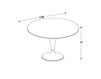 Scheme Dining table CANTON Biebi /Sedie Design Identity B473 710 Contemporary / Modern