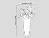 Scheme Vase Tokio 1141184.95 white Scheme Vase Tokio VGnewtrend Home Decor 1141184.95 Minimalism / High-Tech