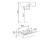 Scheme Countertop wash basin Keuco Edition 300 30360 310000 Contemporary / Modern