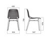 Scheme Chair NEXT 4 LEGS Red Scheme Chair Infiniti Design Indoor NEXT 4 LEGS Contemporary / Modern