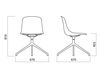 Scheme Chair Infiniti Design Indoor PURE LOOP 4 STAR ALUMINIUM BASE Contemporary / Modern