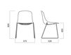 Scheme Chair Infiniti Design Indoor PURE LOOP SLEDGE UPHOLSTERED Contemporary / Modern