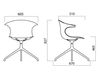 Scheme Armchair LOOP 3D VINTERIO 4 STAR ALUMINIUM BASE Silver Scheme Armchair Infiniti Design Indoor LOOP 3D VINTERIO 4 STAR ALUMINIUM BASE Contemporary / Modern