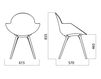 Scheme Armchair COOKIE WOODEN LEGS Black Scheme Armchair Infiniti Design Indoor COOKIE WOODEN LEGS Contemporary / Modern