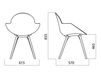 Scheme Armchair Infiniti Design Indoor COOKIE WOODEN LEGS UPHOLSTERED 2 Contemporary / Modern