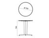 Scheme Сoffee table PORTA VENEZIA BAR TABLE - ROUND brown Scheme Сoffee table Infiniti Design Indoor PORTA VENEZIA BAR TABLE - ROUND Contemporary / Modern