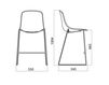 Scheme Bar stool Infiniti Design Indoor PURE LOOP BINUANCE KITCHEN STOOL 1 Contemporary / Modern