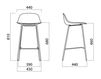 Scheme Bar stool Infiniti Design Indoor PURE LOOP MINI KITCHEN STOOL Contemporary / Modern