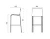 Scheme Bar stool VENT STOO 2 white Scheme Bar stool Infiniti Design Indoor VENT STOO 2 Contemporary / Modern