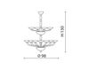 Scheme Сhandelier NINFEA Mazzega1946 Veneziani 9002/16 Contemporary / Modern