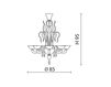 Scheme Сhandelier LOTO Mazzega1946 Veneziani 9007/08 Contemporary / Modern