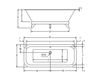 Scheme Bath tub ALFA ESSENTIAL Hidrobox 2015 110000276 Contemporary / Modern