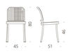 Scheme Chair Silver De Padova Contract 7101176 Contemporary / Modern