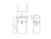 Scheme Wash basin with pedestal Balasani Gentry Home 2015 4095 4001- B Classical / Historical 