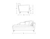 Scheme Couch Lucrezia Zandarin Atmosphere LUCREZIA DORMEUSE 190X100 Classical / Historical 