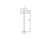 Scheme Floor lamp Designheure COUTURE L154gctbpdp Contemporary / Modern