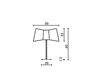 Scheme Table lamp Designheure COUTURE L60gctbn Contemporary / Modern